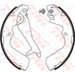 stabdžių trinkelių komplektas
                                TRW                                                GS8696, T