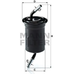 kuro filtras
                                MANN-FILTER                                                WK614/9, MANN-FILTER,