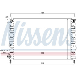 Aušinimo radiatorius
                                NISSENS                                                68802, NISSENS, 
