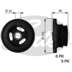 skriemulys, alkūninis velenas DriveAlign™
                                GATES                                           