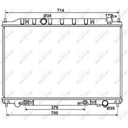 Aušinimo radiatorius
                                NRF                                53407, NRF, 53407, auto detalė