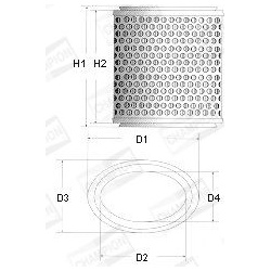 oro filtras
                                CHAMPION                                                W226/606, CHAMPION, W2266