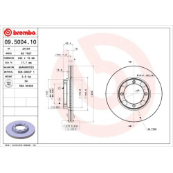 stabdžių diskas (1vnt) PRIME LINE
                                BREMBO                                                09.