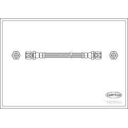 stabdžių žarnelė
                                CORTECO                                                19031645, CORTECO