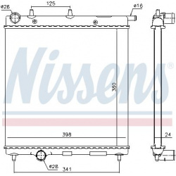 Aušinimo radiatorius
                                NISSENS                                                61278, NISSENS, 