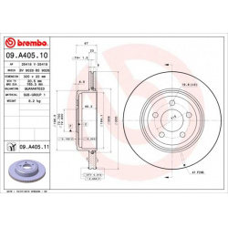 stabdžių diskas (1vnt) PRIME LINE - UV Coated
                                BREMBO                                       