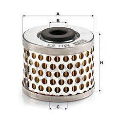 alyvos filtras
                                MANN-FILTER                                                MH53, MANN-FILTER, 
