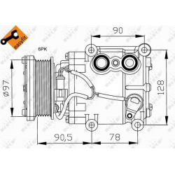 kompresorius, oro kondicionierius EASY FIT
                                NRF                                               