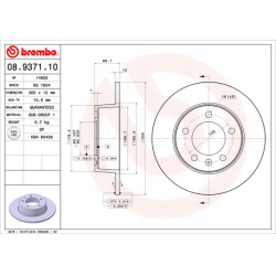 stabdžių diskas (1vnt) PRIME LINE
                                BREMBO                                                08.