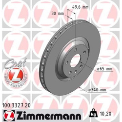 stabdžių diskas (1vnt) COAT Z
                                ZIMMERMANN                                100.3327.20, Nenuro
