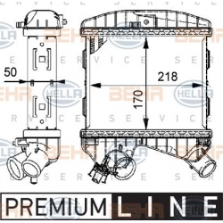 tarpinis suslėgto oro aušintuvas, kompresorius
                                HELLA                                       