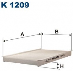 filtras, salono oras
                                FILTRON                                K1209, Nenurodytas gamintojas, K1