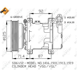 kompresorius, oro kondicionierius EASY FIT
                                NRF                                               