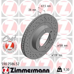 stabdžių diskas (1vnt) SPORT Z
ZIMMERMANN 59