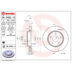 stabdžių diskas (1vnt) PRIME LINE - UV Coated
                                BREMBO                                       