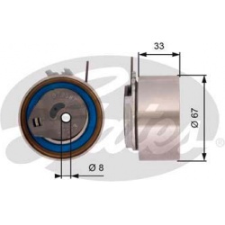 įtempiklio skriemulys, paskirstymo diržas PowerGrip™
                                GATES                               