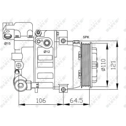 kompresorius, oro kondicionierius EASY FIT
                                NRF                                               