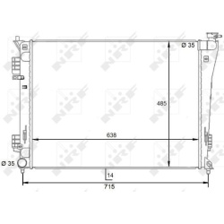 Aušinimo radiatorius
                                NRF                                                59092, NRF, 59092, a