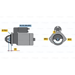 Starteris
                                BOSCH                                                0986019980, BOSCH, 0986019980,