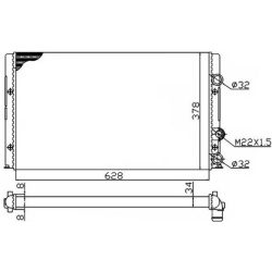 Aušinimo radiatorius
NRF 50457A, NRF, 50457A,