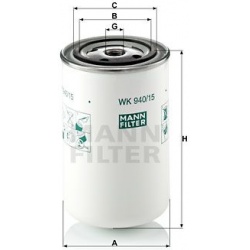 kuro filtras
                                MANN-FILTER                                WK940/15, MANN-FILTER, WK94015, auto 