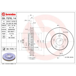 stabdžių diskas (1vnt) PRIME LINE - UV Coated
                                BREMBO                                       