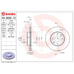 stabdžių diskas (1vnt) PRIME LINE
                                BREMBO                                                09.