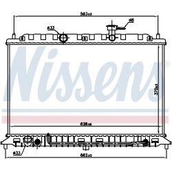 Aušinimo radiatorius
                                NISSENS                                                66687, NISSENS, 