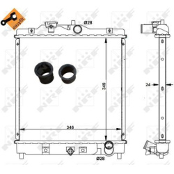 Aušinimo radiatorius
                                NRF                                                506750, NRF, 506750,