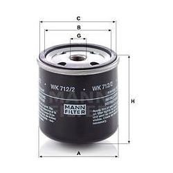 kuro filtras
                                MANN-FILTER                                                WK712/2, MANN-FILTER,