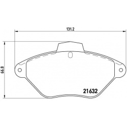 Stabdžių trinkelių rinkinys, diskinis stabdys PRIME LINE
BREMBO
