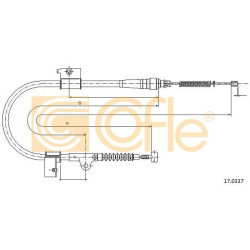 trosas, stovėjimo stabdys
                                COFLE                                                17.0337, Nenu