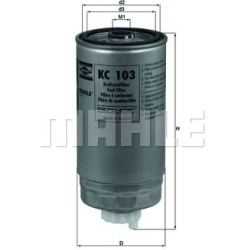 Filtras kuro diesel
                                MAHLE                                                KC103, MAHLE, KC103,