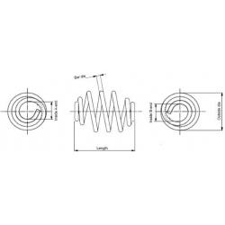 spyruoklė MONROE SPRINGS
                                                SN3619, MONROE, SN3619, auto detalė