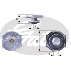 radiatoriaus dangtelis
                                GATES                                                RC135, GATES, RC1
