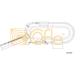 trosas, stovėjimo stabdys
                                COFLE                                                10.9335, Nenu