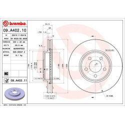 stabdžių diskas (1vnt) PRIME LINE
                                BREMBO                                                09.
