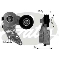 diržo įtempiklis, V formos rumbuotas diržas DriveAlign™
                                GATES                           
