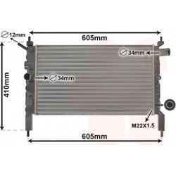 Aušinimo radiatorius
                                VAN WEZEL                                                37002023, VAN 