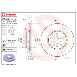 stabdžių diskas (1vnt) PRIME LINE
                                BREMBO                                                09.