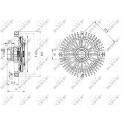 sankaba, radiatoriaus ventiliatorius
                                NRF                                49595, NRF, 49595, au