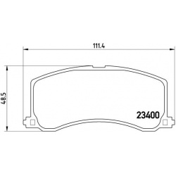 Stabdžių trinkelių rinkinys, diskinis stabdys PRIME LINE
BREMBO