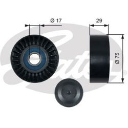 kreipiantysis skriemulys, V formos rumbuotas diržas DriveAlign™
                                GATES                     