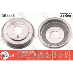 stabdžių būgnas
                                TRW                                                DB4448, TRW, DB4448, au
