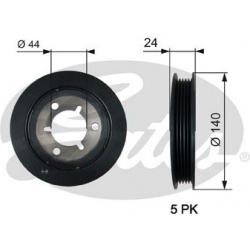 skriemulys, alkūninis velenas DriveAlign™
                                GATES                                TVD1125, GA