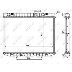 Aušinimo radiatorius
                                NRF                                                53940, NRF, 53940, a
