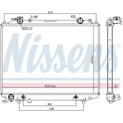 Aušinimo radiatorius
                                NISSENS                                                68535, NISSENS, 
