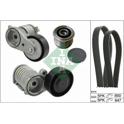 V formos rumbuotas diržas, komplektas
                                INA                                                529