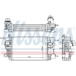 tarpinis suslėgto oro aušintuvas, kompresorius
                                NISSENS                                     