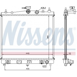 Aušinimo radiatorius
                                NISSENS                                68700A, NISSENS, 68700A, auto de